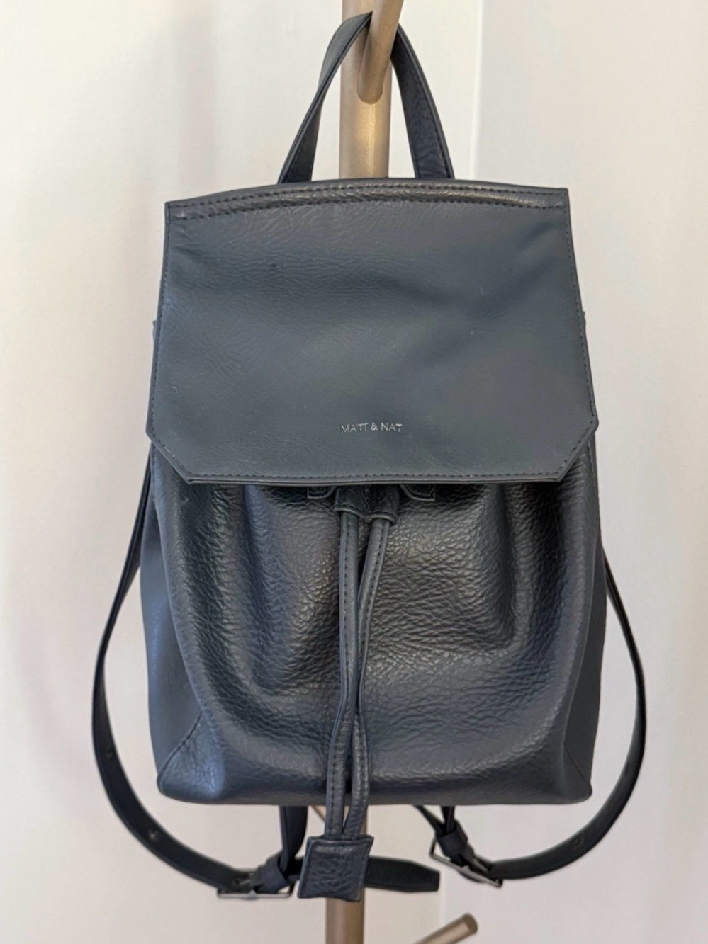 Matt & Nat Mumbai Purity Back Pack Navy Environmentally Responsibly Constructed